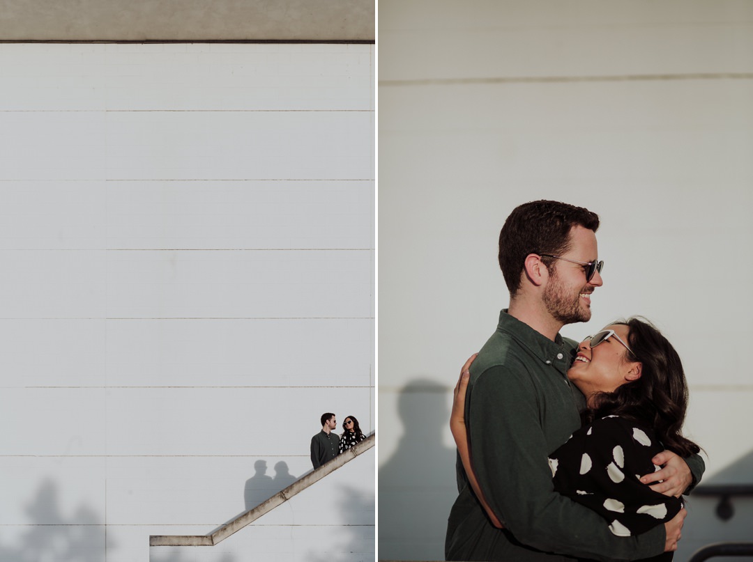 austin engagement photos with a fun couple