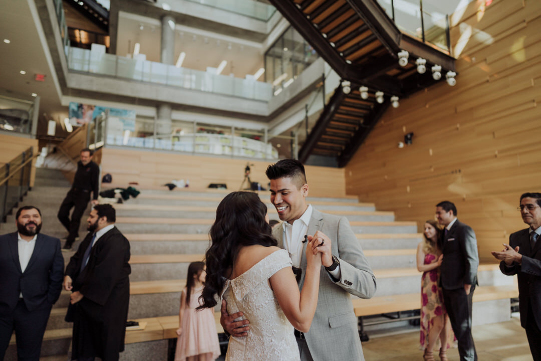 bride and groom's first dance