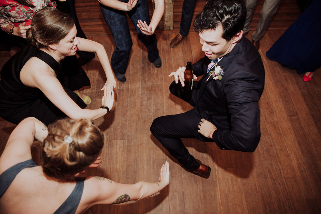 dance floor at wedding ceremony