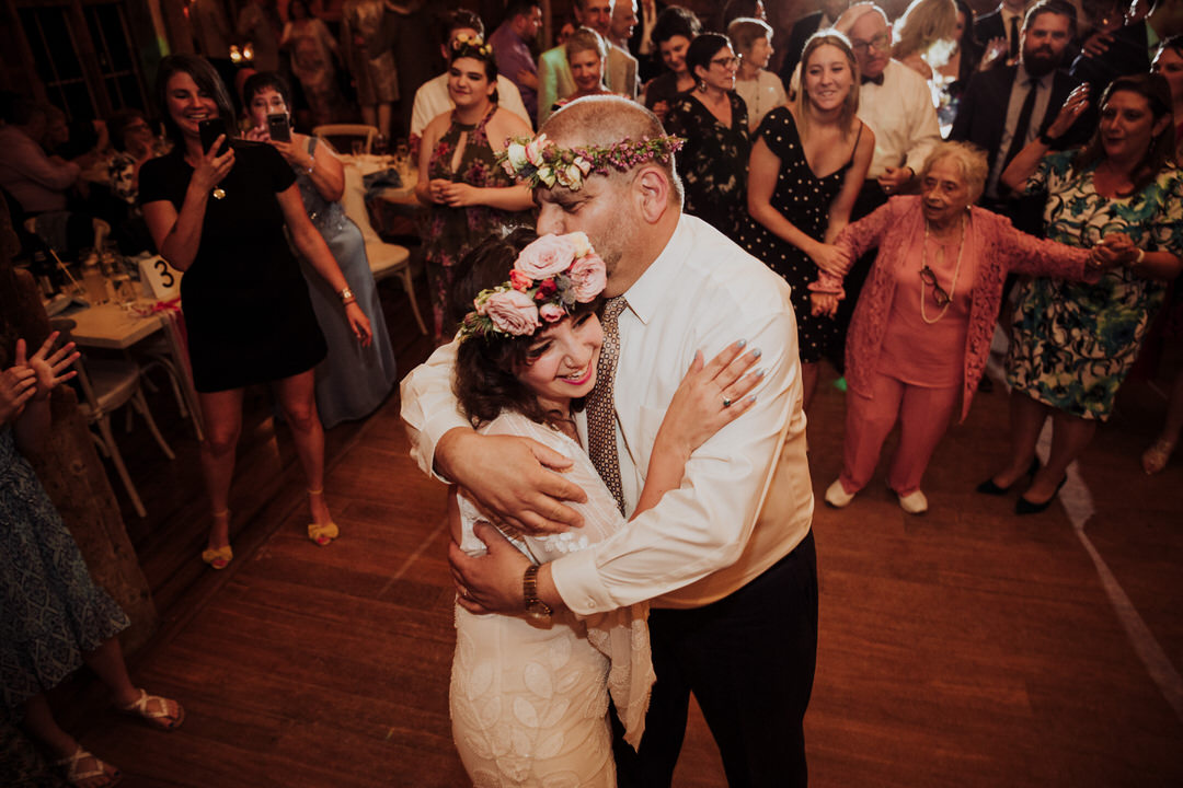 bride and father first dance