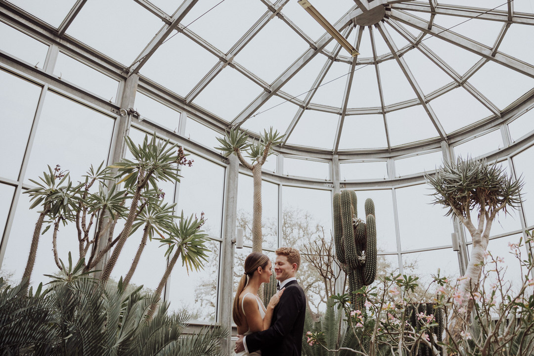 wide photo of coupe inside greenhouse