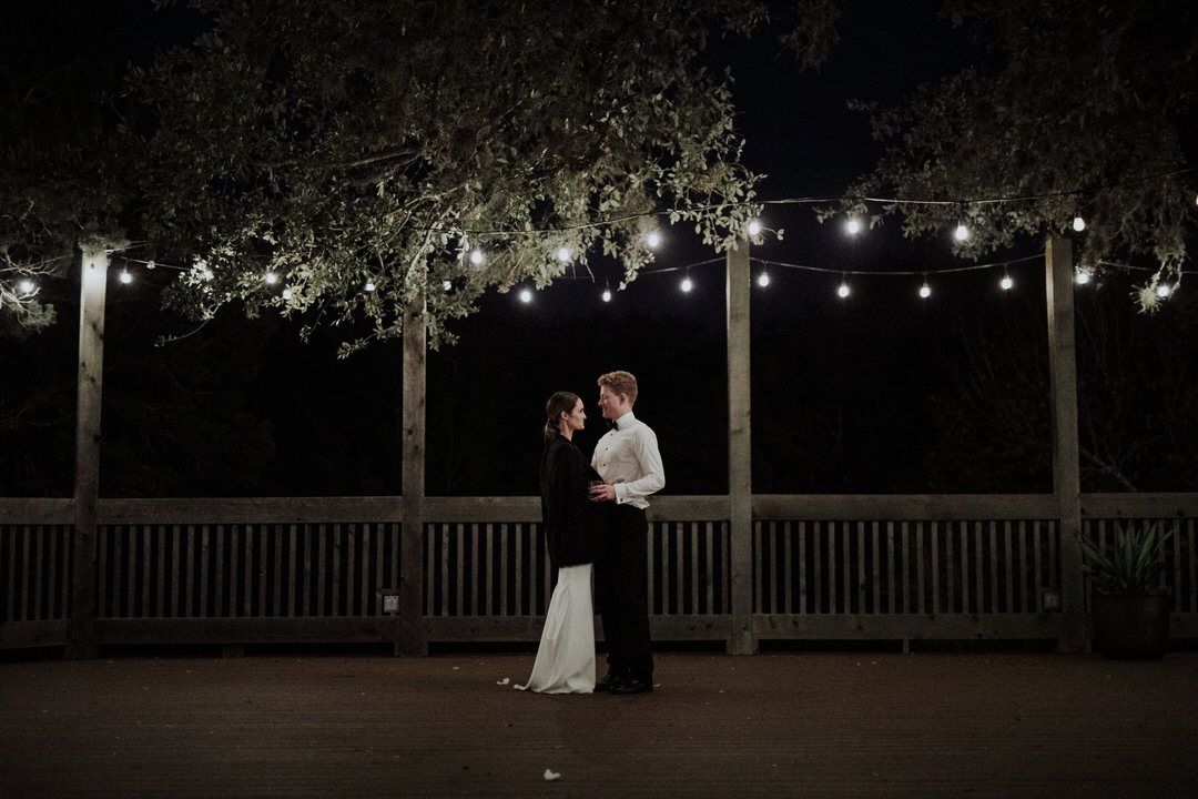 final moment of bride and groom