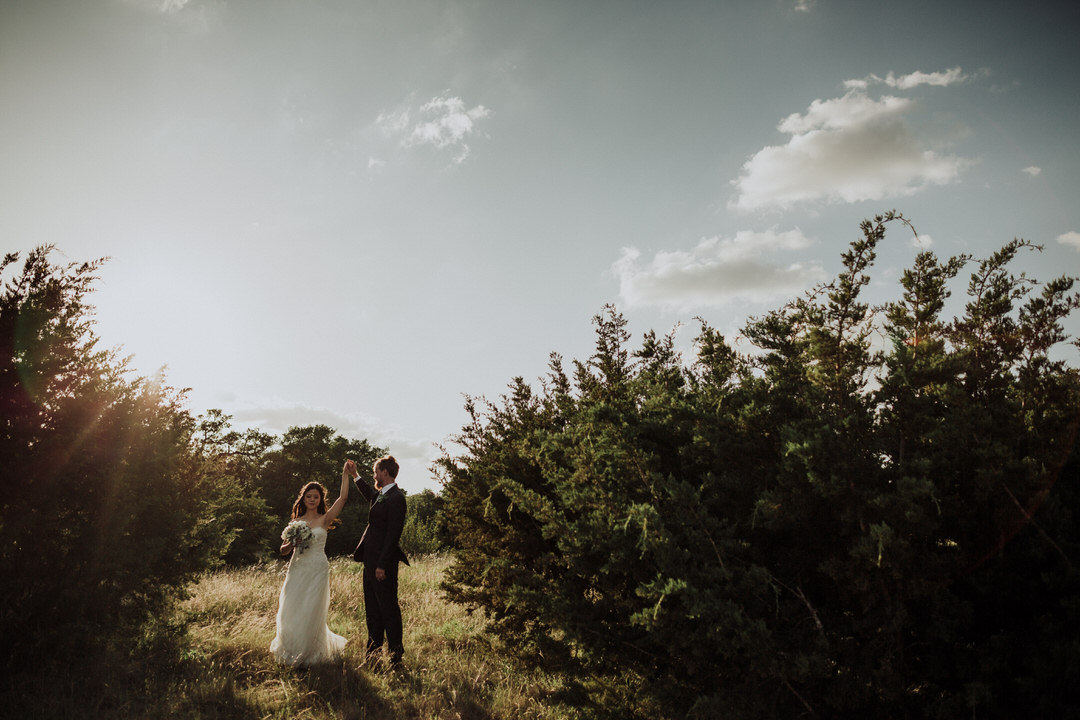 wide dancing photo of couple