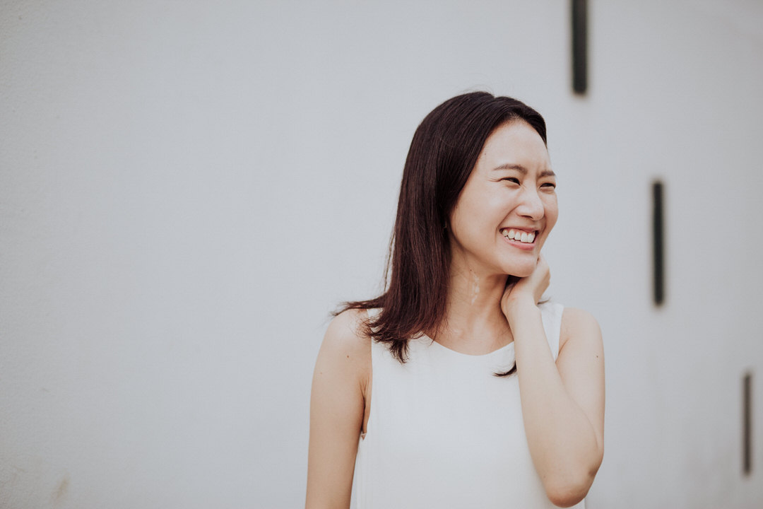 girl laughing