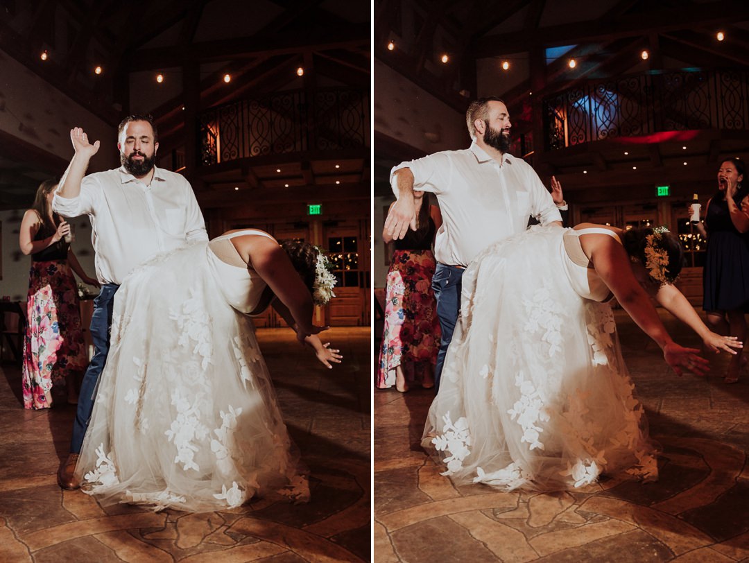 fun wedding dance floor